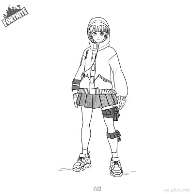 雪 1简笔画 素描 涂鸦 - 免费可打印堡垒之夜 下载PDF – 免费可打印简笔画涂色画